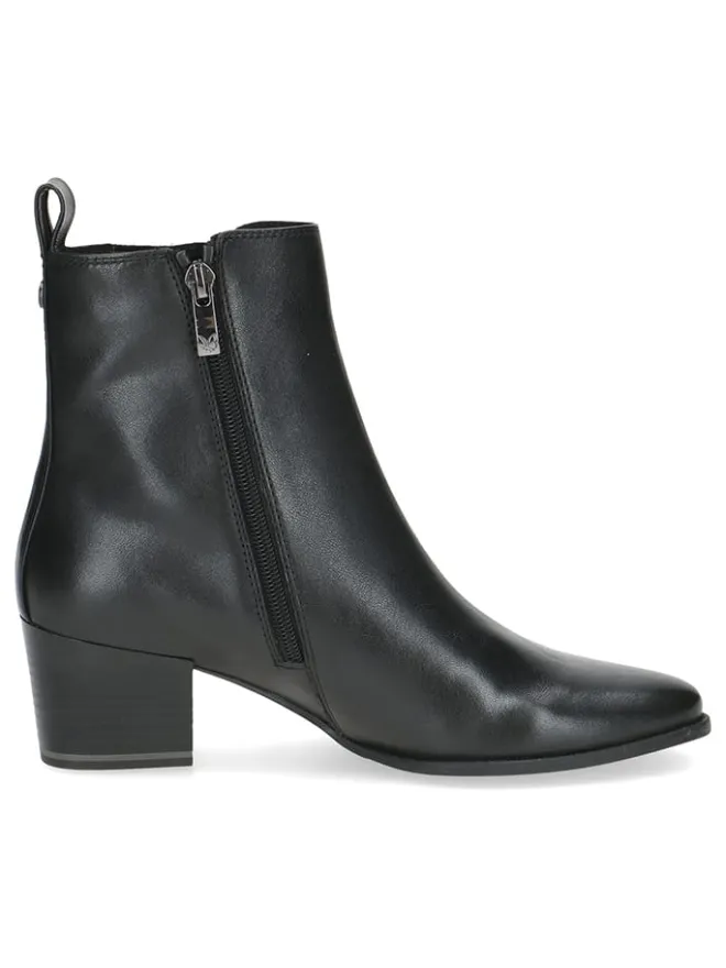 Leder-Chelsea-Boots in Schwarz>Caprice New