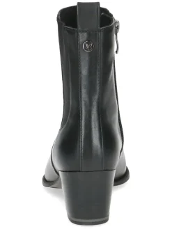 Leder-Chelsea-Boots in Schwarz><noscript><img width=