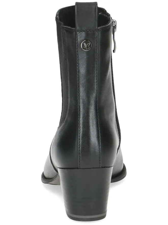 Leder-Chelsea-Boots in Schwarz>Caprice New