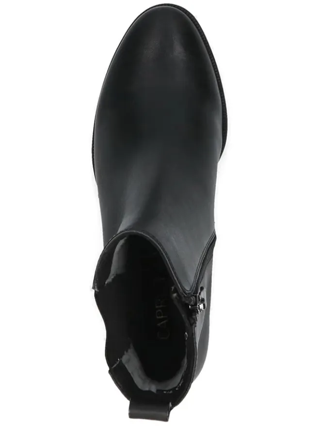 Leder-Chelsea-Boots in Schwarz>Caprice New