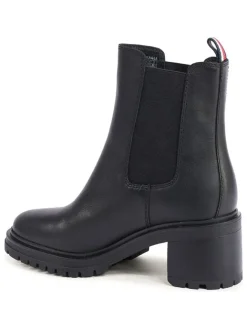 Leder-Chelsea-Boots in Schwarz><noscript><img width=