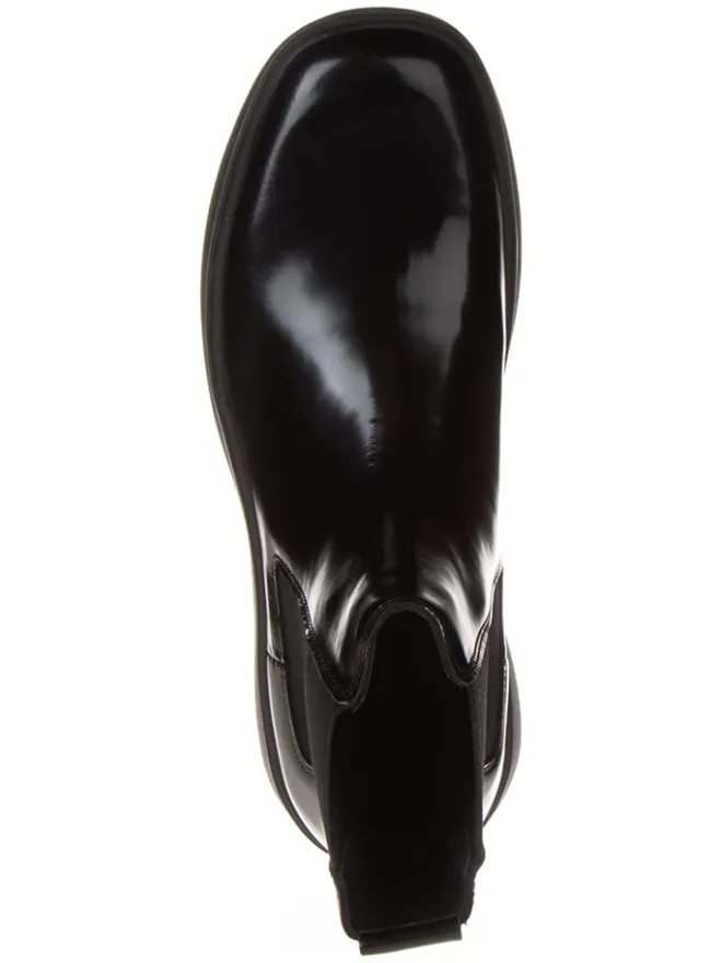Calvin Klein Stiefel & Boots^Leder-Chelsea-Boots in Schwarz