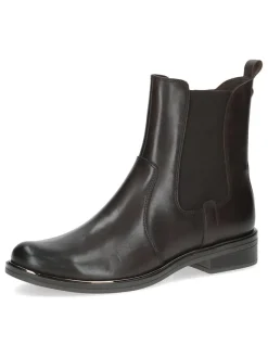 Caprice Stiefeletten^Leder-Chelsea-Boots in Schwarz