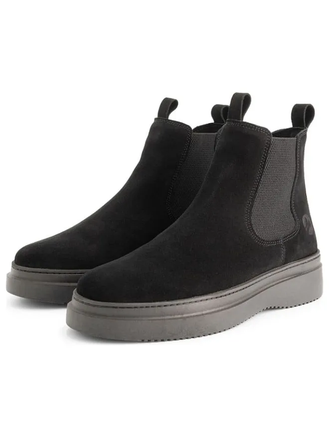 Leder-Chelsea-Boots in Schwarz>TRAVELIN' Outlet