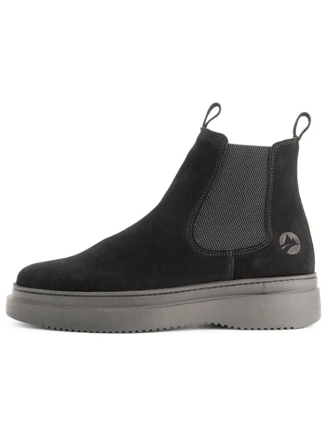 Leder-Chelsea-Boots in Schwarz>TRAVELIN' Outlet