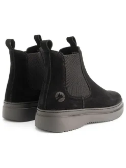 Leder-Chelsea-Boots in Schwarz><noscript><img width=