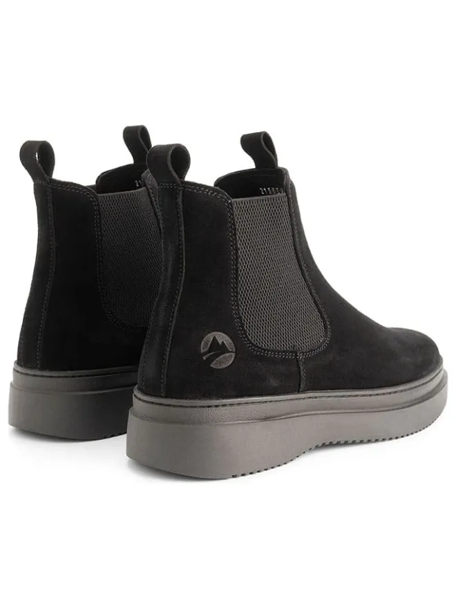 Leder-Chelsea-Boots in Schwarz>TRAVELIN' Outlet