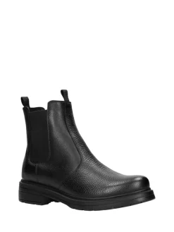 Leder-Chelsea-Boots in Schwarz>Wojas Hot