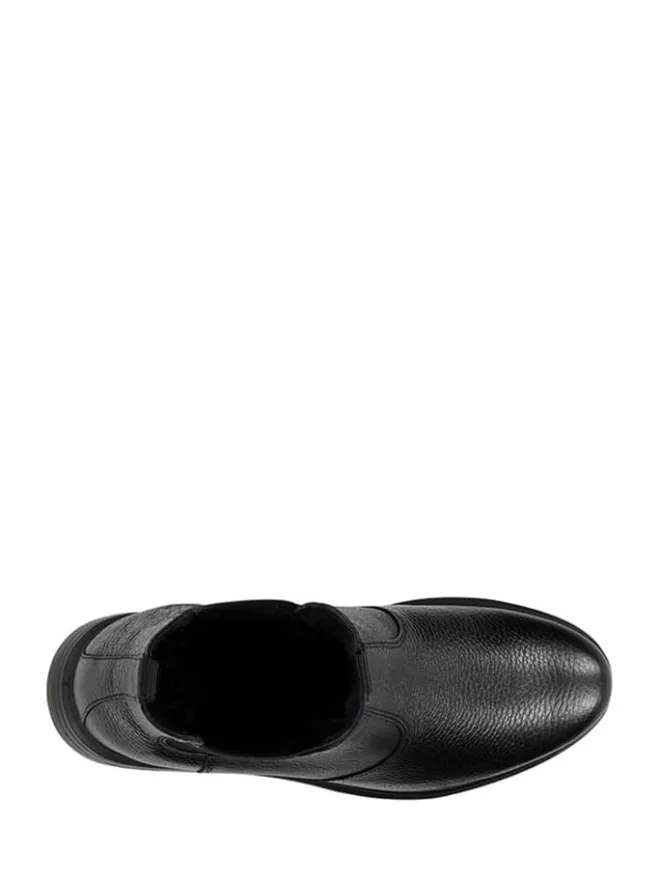 Leder-Chelsea-Boots in Schwarz>Wojas Hot