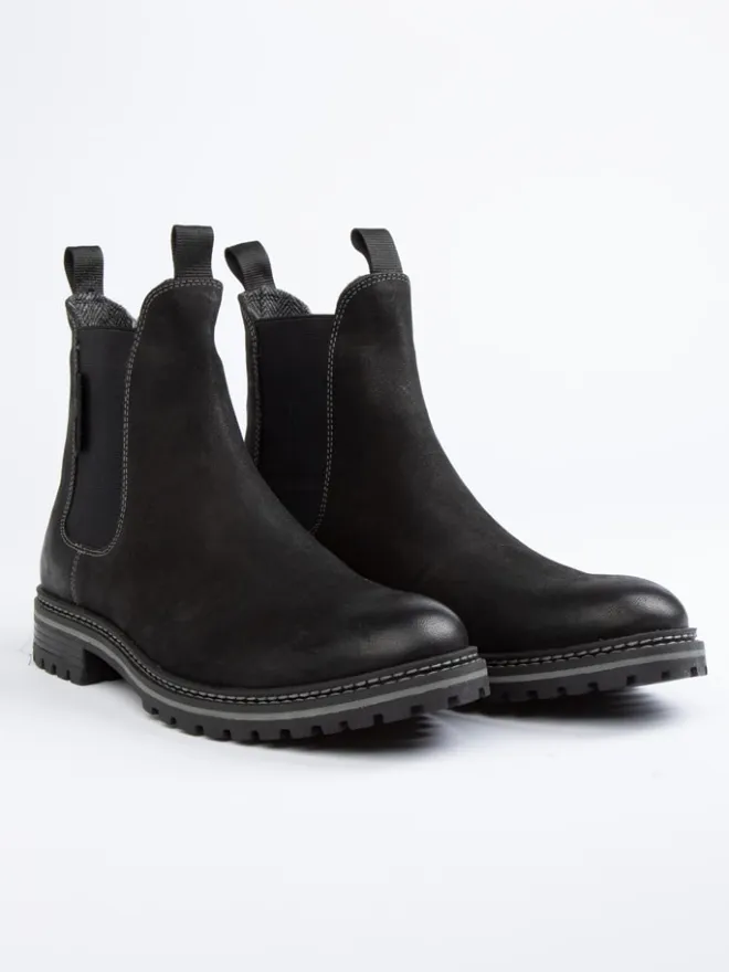 Leder-Chelsea-Boots in Schwarz>PAUL VESTERBRO
