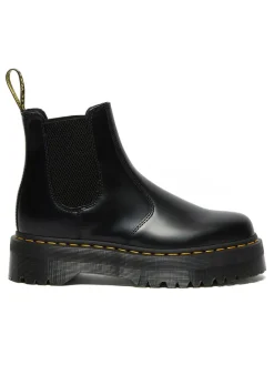 Leder-Chelsea-Boots in Schwarz><noscript><img width=