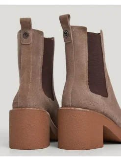 Pepe Jeans FOOTWEAR Stiefeletten^Leder-Chelsea-Boots in Taupe