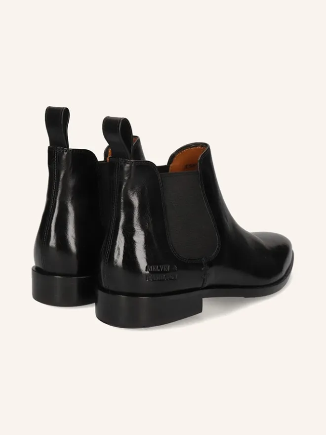 Leder-Chelsea-Boots "Jessy 1" in Schwarz>MELVIN & HAMILTON Clearance