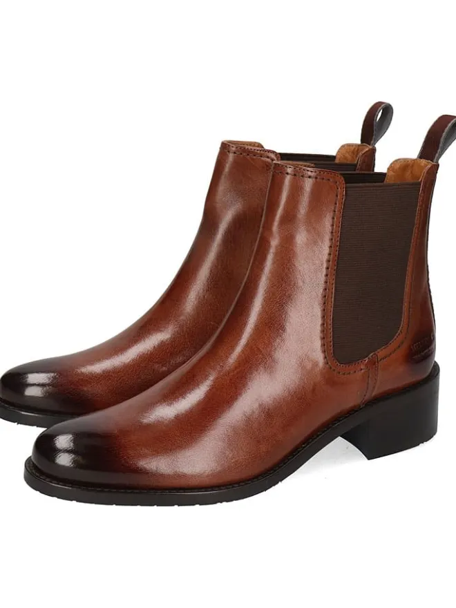 MELVIN & HAMILTON Stiefeletten^Leder-Chelsea-Boots "Kaya 1" in Braun