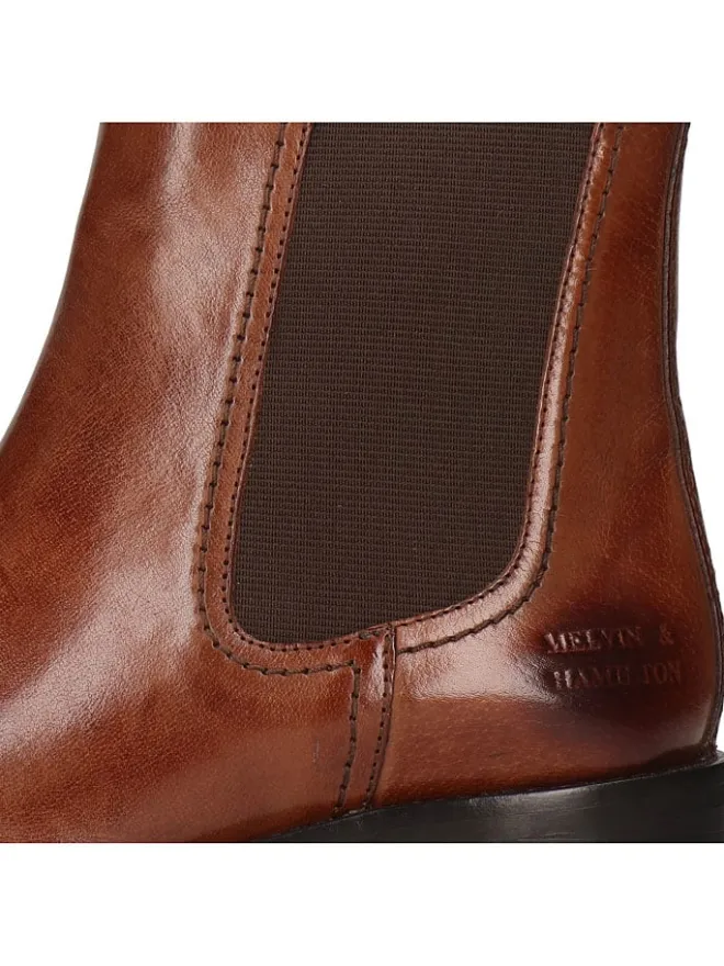MELVIN & HAMILTON Stiefeletten^Leder-Chelsea-Boots "Kaya 1" in Braun