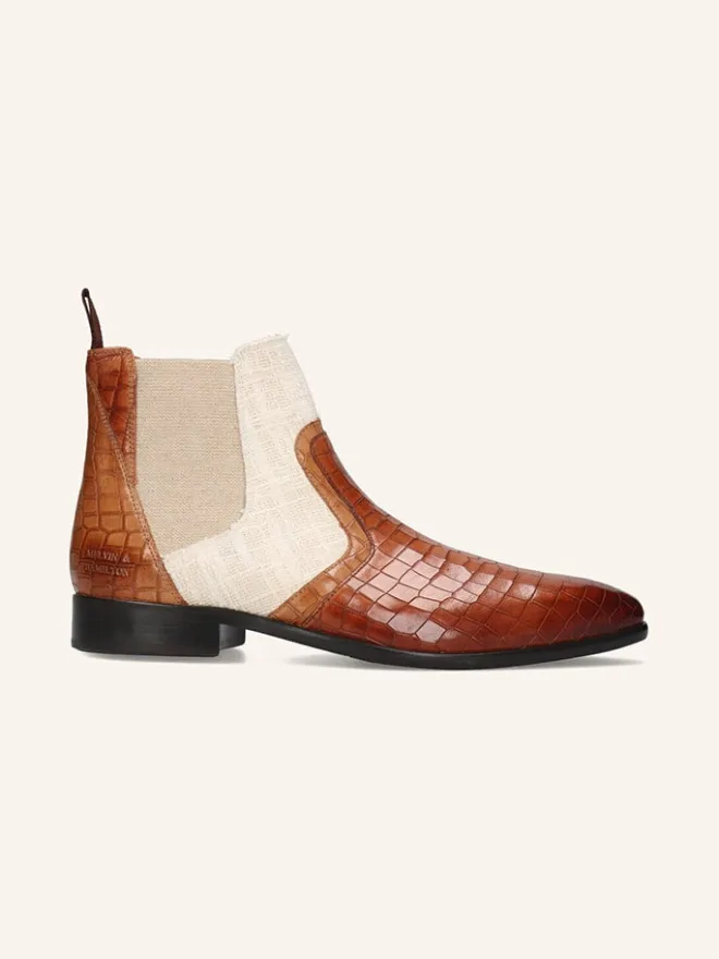 MELVIN & HAMILTON Stiefel & Boots^Leder-Chelsea-Boots "Lewis 26" in Creme/ Hellbraun
