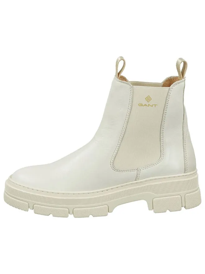 GANT Footwear Stiefeletten^Leder-Chelsea-Boots "Monthike" in Creme