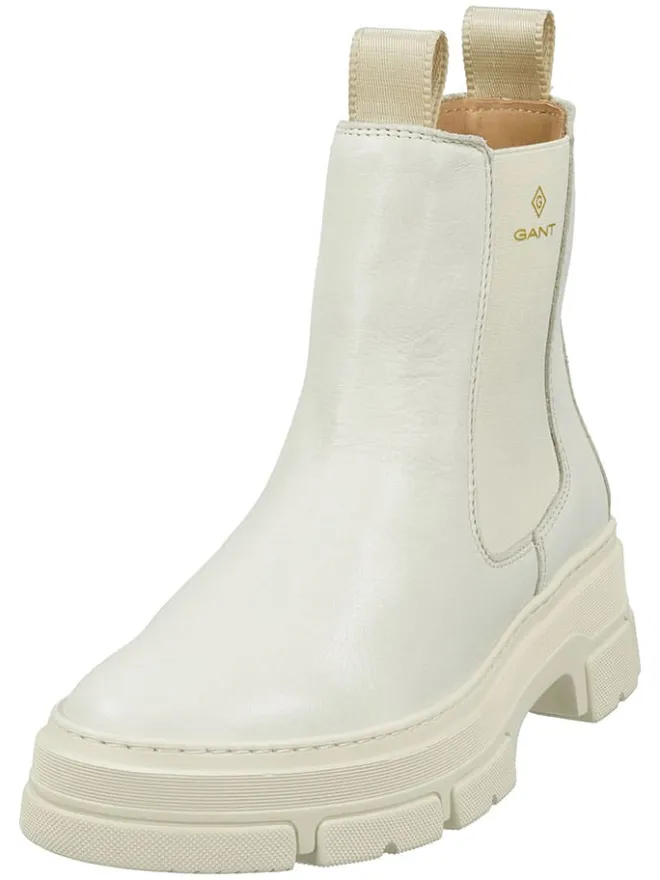 GANT Footwear Stiefeletten^Leder-Chelsea-Boots "Monthike" in Creme