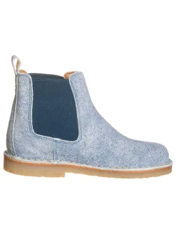 Leder-Chelsea-Boots "Nasville" in Hellblau>El Naturalista Clearance