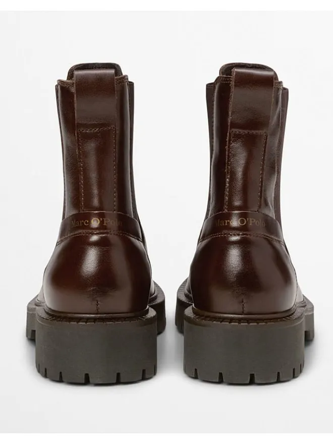 Marc O'Polo Shoes Stiefeletten^Leder-Chelsea-Boots "Phia" in Braun