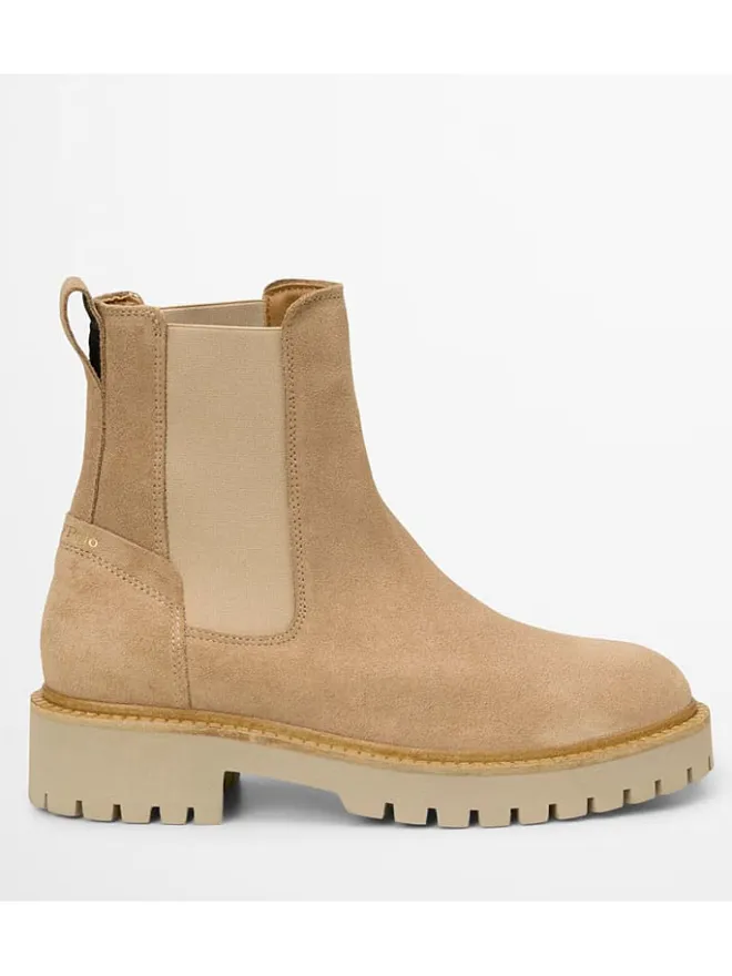 Marc O'Polo Shoes Stiefeletten^Leder-Chelsea-Boots "Phia" in Beige