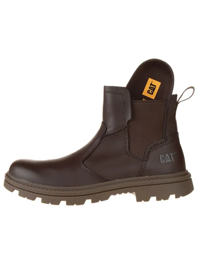 Leder-Chelsea-Boots "Practitioner" in Braun>CAT New