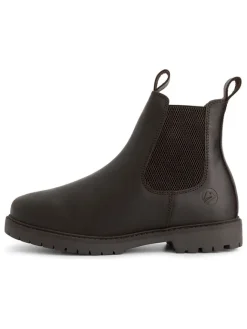Leder-Chelsea-Boots "Raufoss" in Braun>TRAVELIN' Online