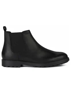 Leder-Chelsea-Boots "Rhadalf" in Schwarz>Geox Clearance