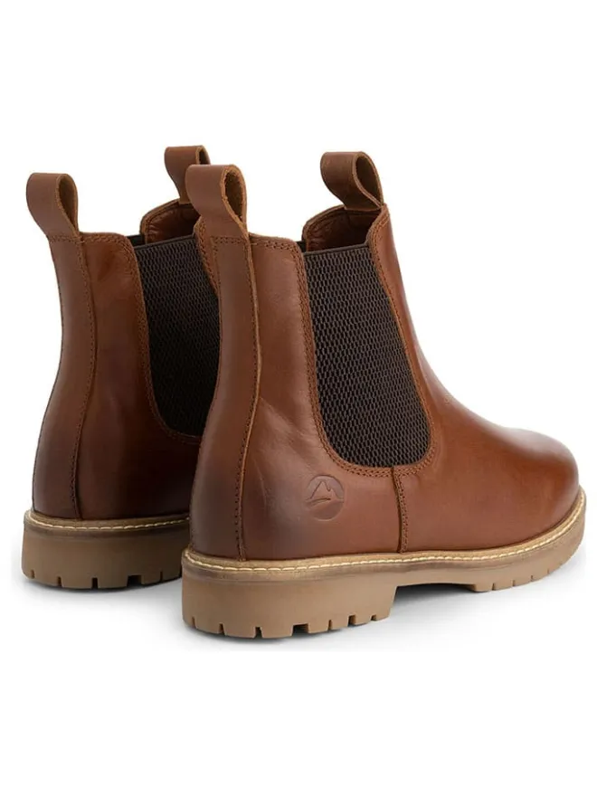 TRAVELIN' Stiefeletten^Leder-Chelsea-Boots "Ringsaker" in Hellbraun