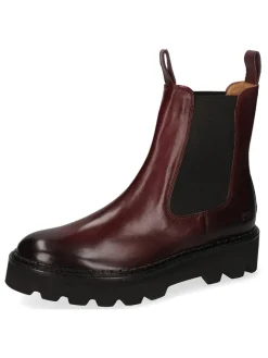 MELVIN & HAMILTON Stiefeletten^Leder-Chelsea-Boots "Sally 186" in Bordeaux