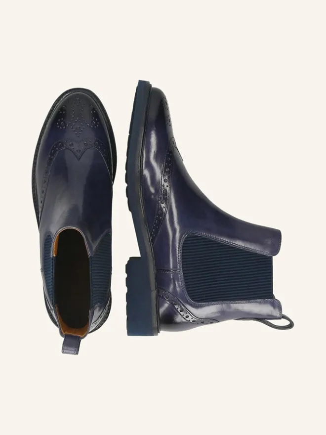 MELVIN & HAMILTON Stiefeletten^Leder-Chelsea-Boots "Selina 29" in Blau