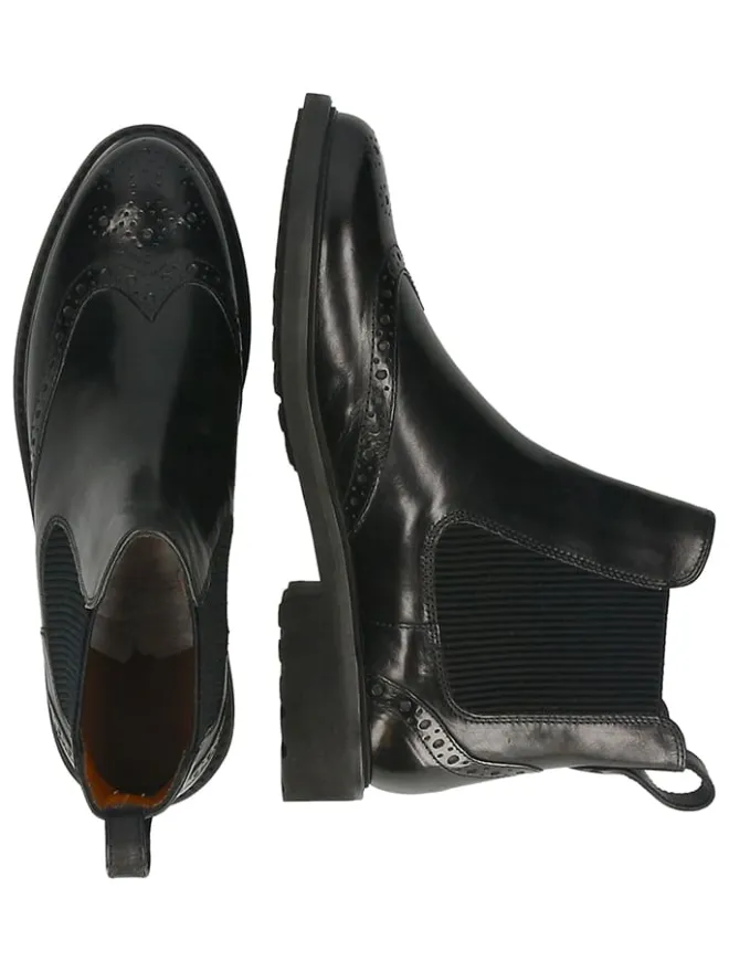 MELVIN & HAMILTON Stiefeletten^Leder-Chelsea-Boots "Selina 29" in Schwarz