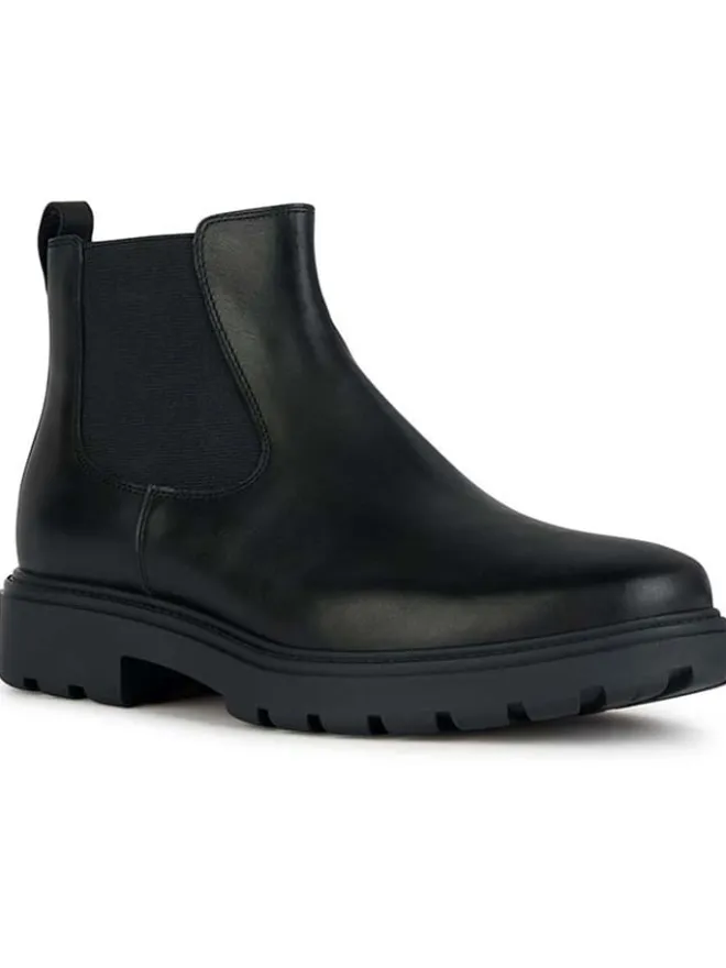Geox Stiefel & Boots^Leder-Chelsea-Boots "Spherica Ec7" in Schwarz