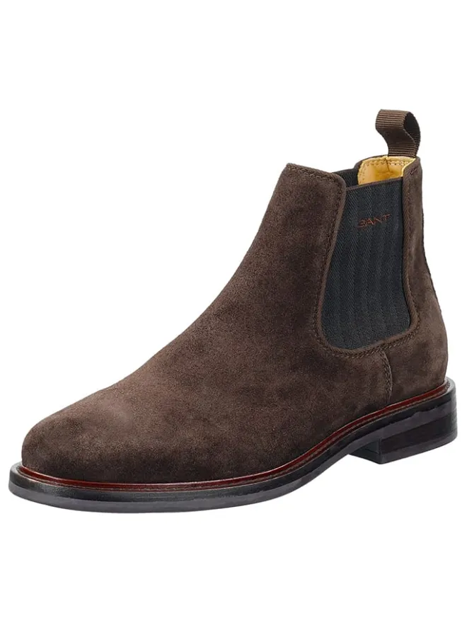 Leder-Chelsea-Boots "St Fairkon" in Braun>GANT Footwear Discount