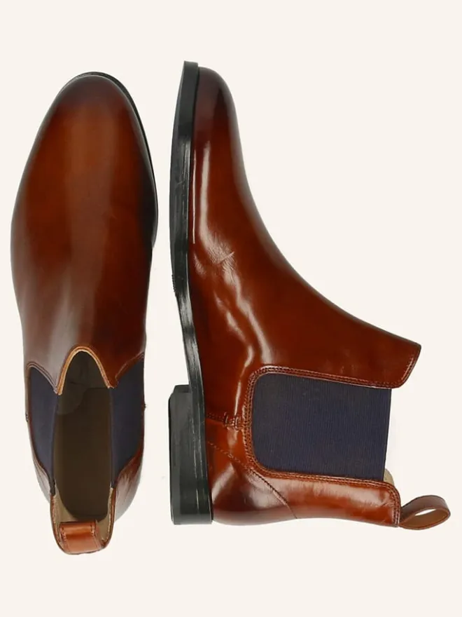 Leder-Chelsea-Boots "Susan 10" in Hellbraun>MELVIN & HAMILTON Outlet