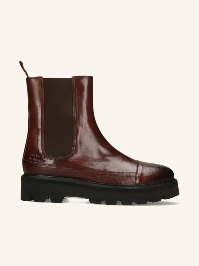 MELVIN & HAMILTON Stiefeletten^Leder-Chelsea-Boots "Sybill 8" in Braun