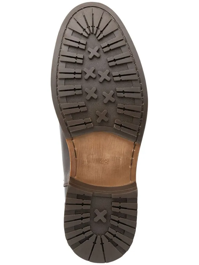 Leder-Chelsea-Boots "Winslow" in Braun>TRAVELIN' Discount