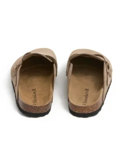 BABUNKERS Family Hausschuhe^Leder-Clogs in Beige