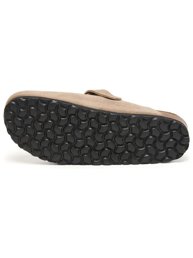 billowy Hausschuhe|Sandalen & Pantoletten^Leder-Clogs in Beige