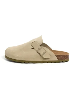 Leder-Clogs in Beige>BABUNKERS Family Outlet
