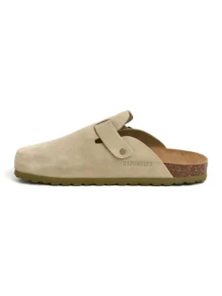 Leder-Clogs in Beige>BABUNKERS Family Outlet