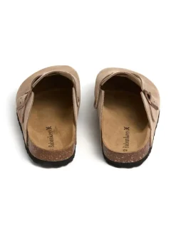 BABUNKERS Family Hausschuhe^Leder-Clogs in Beige