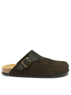 Mandel Clogs & Pantoletten^Leder-Clogs in Braun