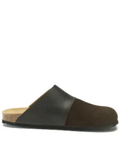 Mandel Clogs & Pantoletten^Leder-Clogs in Braun