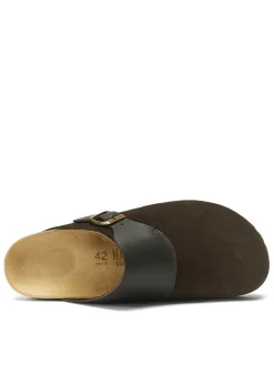 Mandel Clogs & Pantoletten^Leder-Clogs in Braun