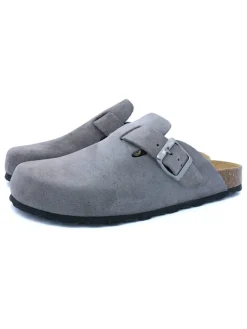 billowy Clogs & Pantoletten^Leder-Clogs in Grau