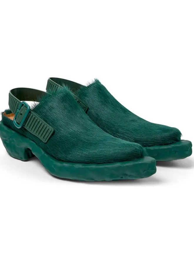 Camper Clogs & Pantoletten^Leder-Clogs in Grün