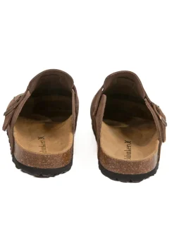 BABUNKERS Family Hausschuhe^Leder-Clogs in Hellbraun