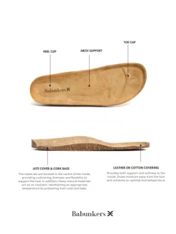 BABUNKERS Family Hausschuhe^Leder-Clogs in Hellbraun