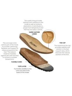 Leder-Clogs in Khaki><noscript><img width=